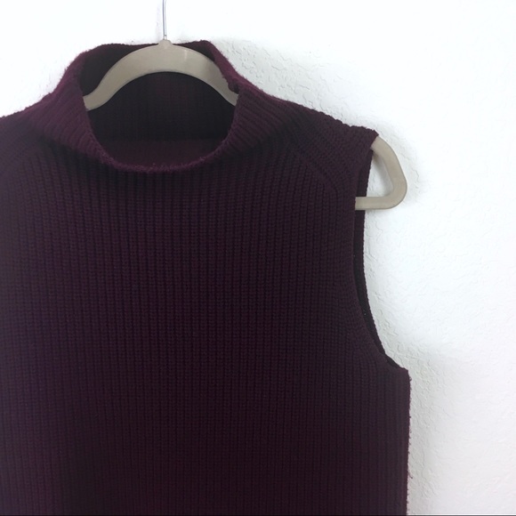 ‼️LAST CHANCE‼️Chunky Burgundy Wool Sweater - Picture 4 of 6